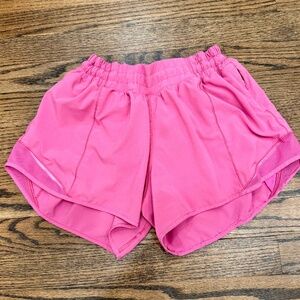 Pink Lululemon Hotty Hot shorts